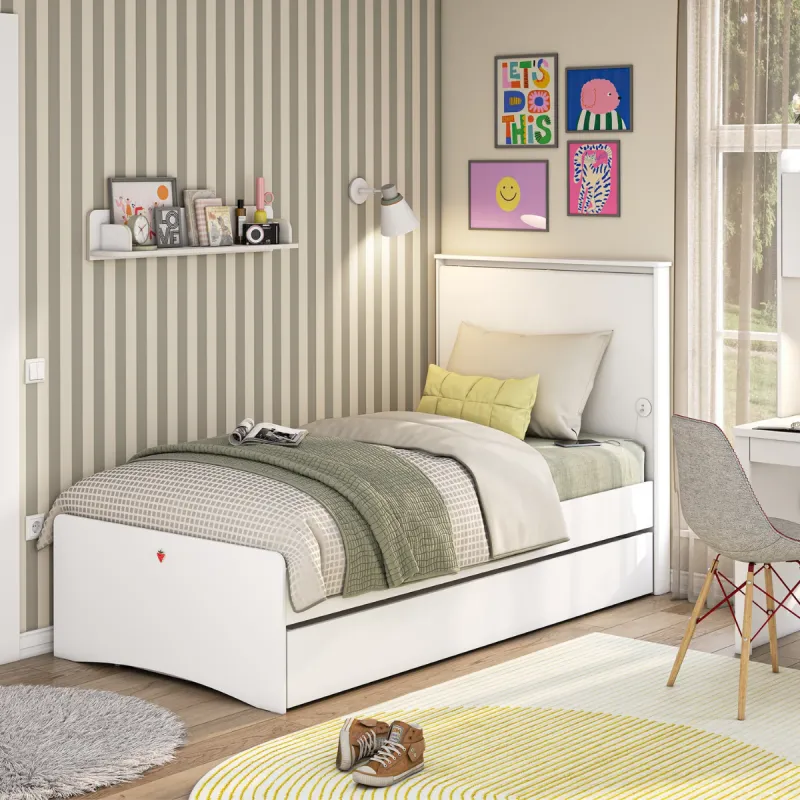 VARIA WHITE FIOKA (90x190 cm) 